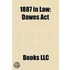1887 In Law: Dawes Act, Hatch Act Of 188