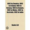 1892 By Country: 1892 In Ireland, 1892 I door Books Llc