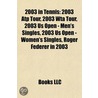 2003 In Tennis: 2003 Atp Tour, 2003 Wta door Books Llc