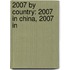 2007 By Country: 2007 In China, 2007 In