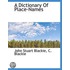 A Dictionary Of Place-Names