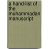 A Hand-List Of The Muhammadan Manuscript door Edward Granville Browne