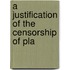 A Justification Of The Censorship Of Pla