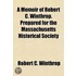 A Memoir Of Robert C. Winthrop. Prepared