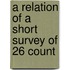A Relation Of A Short Survey Of 26 Count