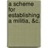 A Scheme For Establishing A Militia, &C.