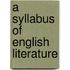 A Syllabus Of English Literature