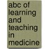 Abc Of Learning And Teaching In Medicine