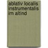 Ablativ Localis Instrumentalis Im Altind
