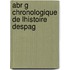 Abr G  Chronologique De Lhistoire Despag