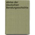 Abriss Der Deutschen Literaturgeschichte