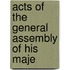 Acts Of The General Assembly Of His Maje