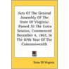 Acts Of The General Assembly Of The Stat by Unknown