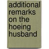 Additional Remarks On The Hoeing Husband door John Anstruther