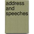 Address And Speeches