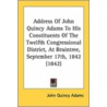 Address Of John Quincy Adams To His Cons door Onbekend