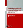 Advanced Information Systems Engineering door Onbekend