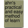 Ahn's Practical And Easy Method Of Learn by Unknown