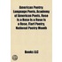 American Poetry: Language Poets, Academy
