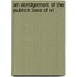 An Abridgement Of The Publick Laws Of Vi