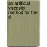 An Artificial Viscosity Method For The D door Geoffrey B. McFadden