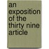 An Exposition Of The Thirty Nine Article