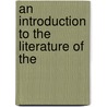 An Introduction To The Literature Of The door S.R. 1846-1914 Driver