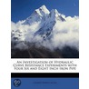 An Investigation Of Hydraulic Curve Resi by Charles Findley Sloan