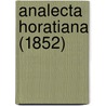 Analecta Horatiana (1852) door Onbekend