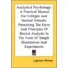 Analytical Psychology: A Practical Manua door Onbekend