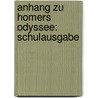 Anhang Zu Homers Odyssee: Schulausgabe by Karl Hentze