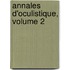 Annales D'Oculistique, Volume 2