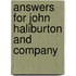 Answers For John Haliburton And Company