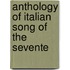 Anthology Of Italian Song Of The Sevente