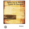 Antoine Cros Les Nouvelles Formules Du M by Unknown