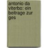 Antonio Da Viterbo: Ein Beitrage Zur Ges