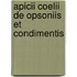 Apicii Coelii De Opsoniis Et Condimentis