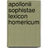 Apollonii Sophistae Lexicon Homericum