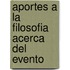 Aportes a la Filosofia Acerca del Evento