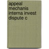 Appeal Mechanis Interna Invest Dispute C door K. Sauvant