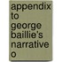 Appendix To George Baillie's Narrative O