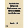 Aquifoliales: Helwingia, Phyllonomaceae by Books Llc