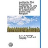 Authority The Function Of Authority In L door A.V. C.P. Huizinga