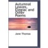 Autumnal Leaves, Elegiac And Other Poems