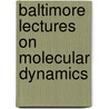 Baltimore Lectures On Molecular Dynamics by William Thomson Kelvin