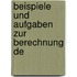 Beispiele Und Aufgaben Zur Berechnung De