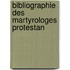 Bibliographie Des Martyrologes Protestan