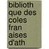 Biblioth Que Des  Coles Fran Aises D'Ath