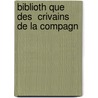 Biblioth Que Des  Crivains De La Compagn door Augustin De Backer