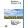 Business Accounting .. door De Witt Carl Eggleston